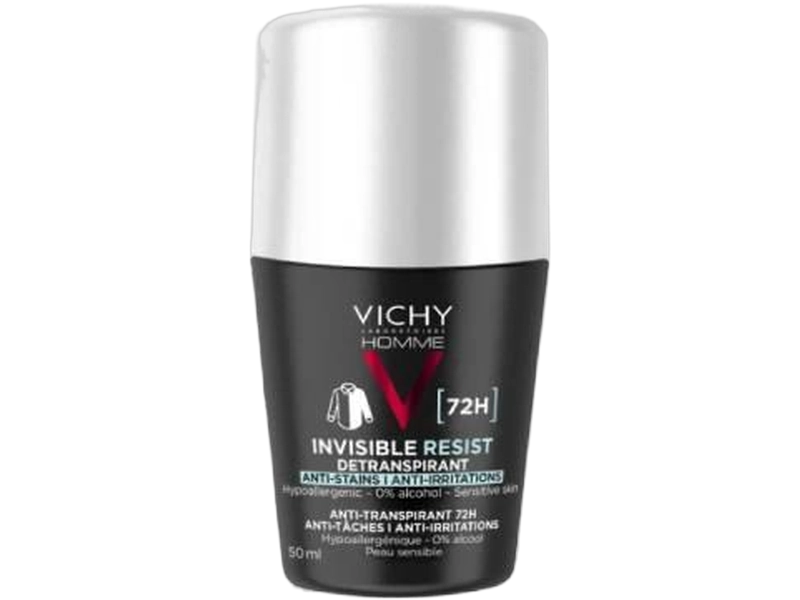 Vichy Homme Invisible resist antyperspirant, roll-on