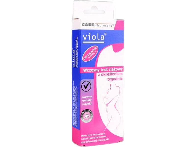 Viola Wczesny test ciążowy (z określeniem tygodnia), test diagnostyczny, 12 IU/L