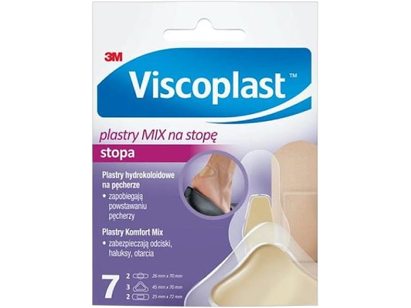 Viscoplast Plastry Mix na stopę