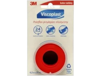 Zdjęcie produktu Viscoplast Poloflex tkaninowy przylepiec elastyczny, 4,2 m x 12,5 mm