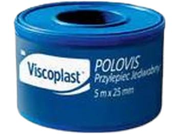 Zdjęcie produktu Viscoplast Polovis przylepiec jedwabny, 5 m x 25 mm