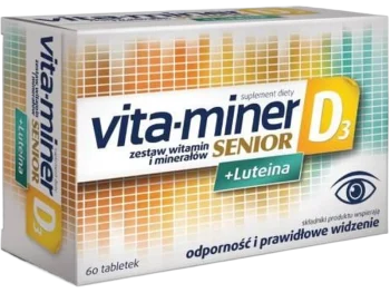 Zdjęcie produktu Vita-Miner Senior D3 + luteina, tabletki