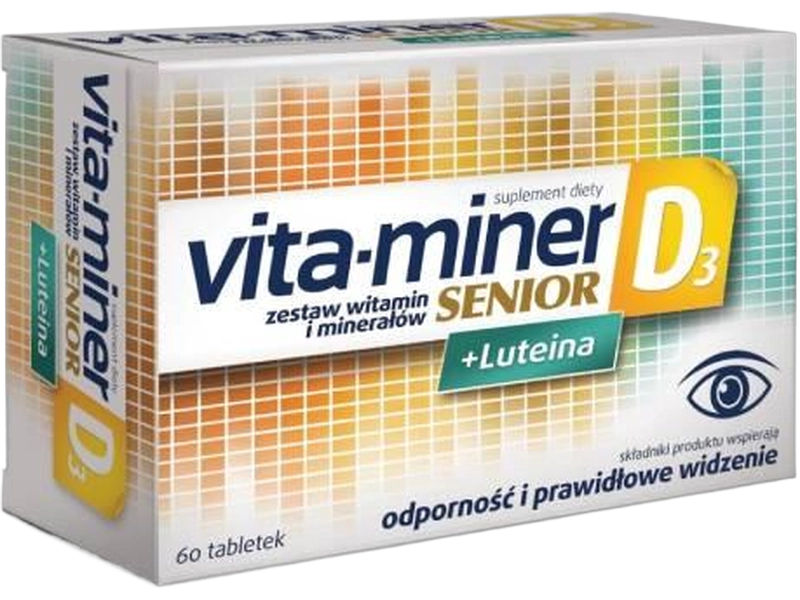 Vita-Miner Senior D3 + luteina, tabletki