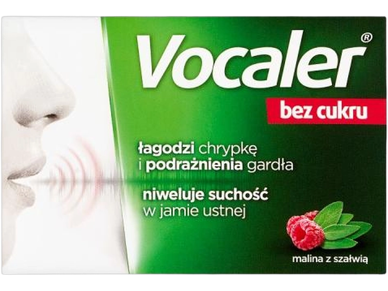 Vocaler bez cukru, pastylki do ssania