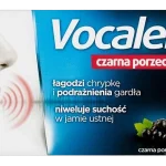 Vocaler na chrypkę i suchość gardła, smak czarna porzeczka, pastylki do ssania