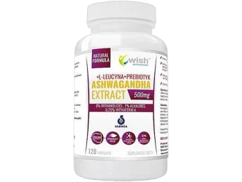 Zdjęcie produktu Wish Ashwagandha Extract ashwagandha + L-leucyna + prebiotyk, kapsułki