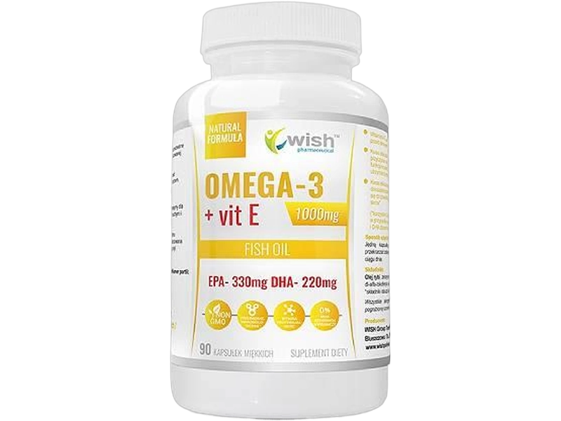 Wish Omega-3 Forte Gold + witamina E, kapsułki