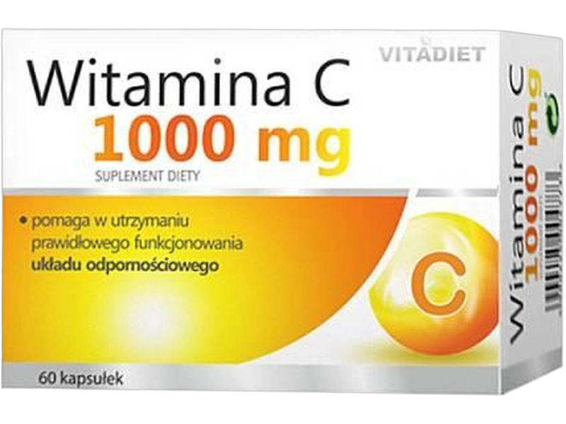Witamina C, kapsułki twarde, 1000 mg/Vitadiet