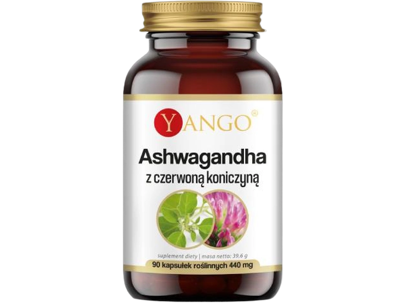 Yango Ashwagandha z czerwoną koniczyną, kapsułki