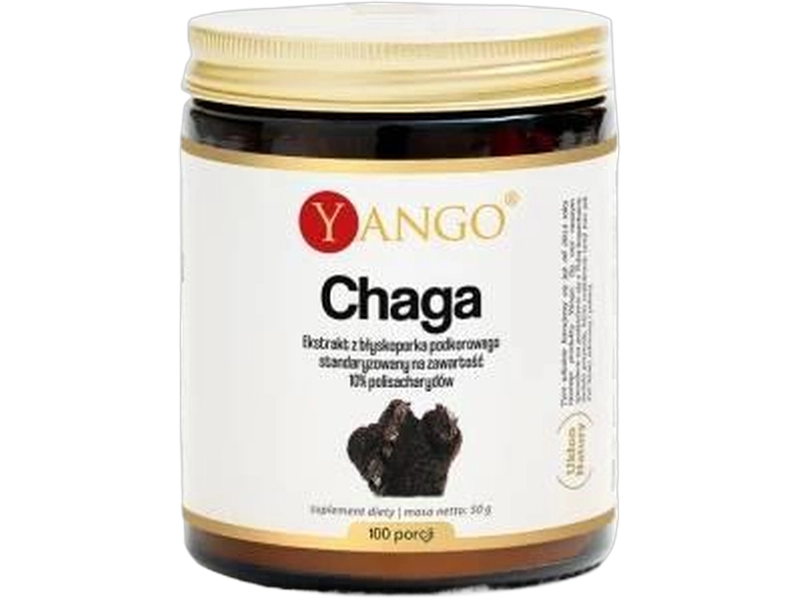 Yango Chaga, ekstrakt polisacharydów, proszek, 500 mg
