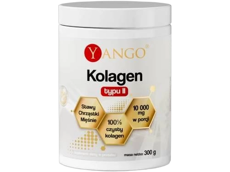 Yango Kolagen wołowy typu II, proszek, 10000 mg