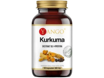 Zdjęcie produktu Yango kurkuma ekstrakt + piperyna, kapsułki