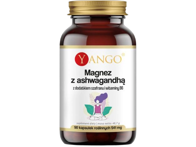 Yango Magnez z ashwagandhą z dodatkiem szafranu, kapsułki