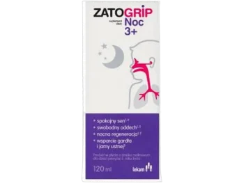 Zdjęcie produktu Zatogrip Kids noc 3+ płyn na odporność, smak malinowy