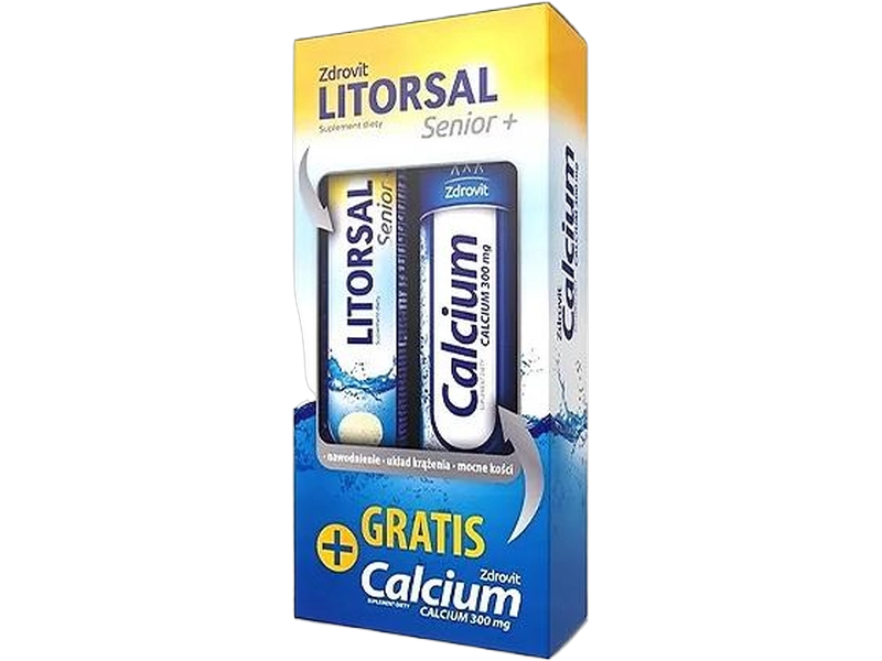 Zdrovit Litorsal Senior+ Calcium, tabletki musujące