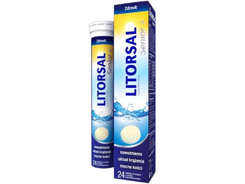Zdrovit Litorsal Senior+, tabletki musujące