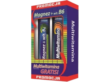 Zdjęcie produktu Zdrovit magnez z witaminą B6 + multiwitamina, tabletki musujące