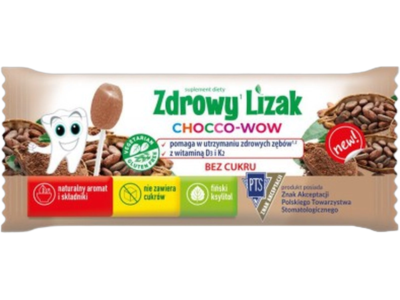 Zdrowy Lizak Mniam-Mniam chocco-wow, lizak
