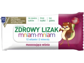 Zdjęcie produktu Zdrowy lizak Mniam-Mniam, smak wiśniowy