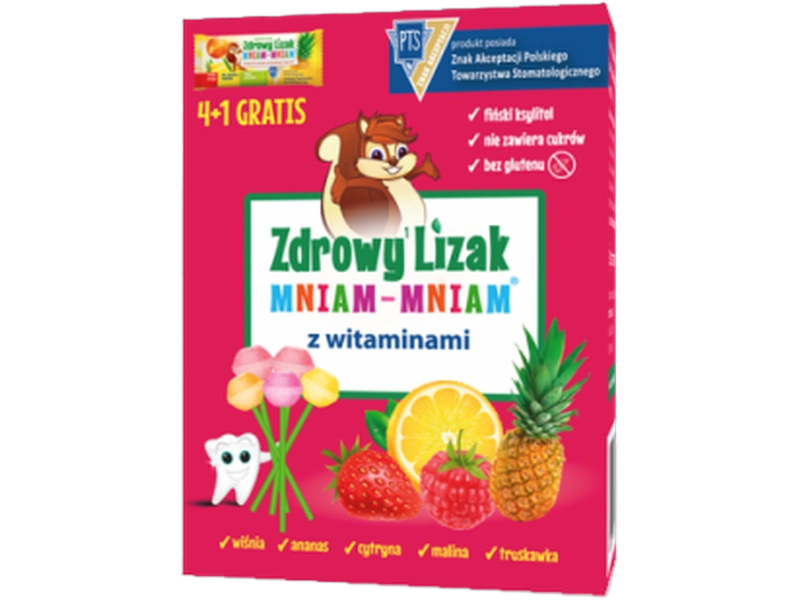 Zdrowy lizak Mniam-mniam z witaminami