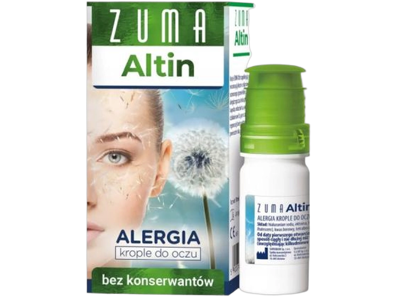 Zuma Altin, krople do oczu