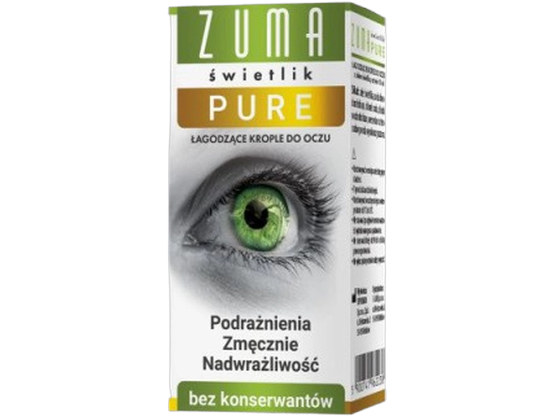 Zuma Świetlik Pure, krople do oczu