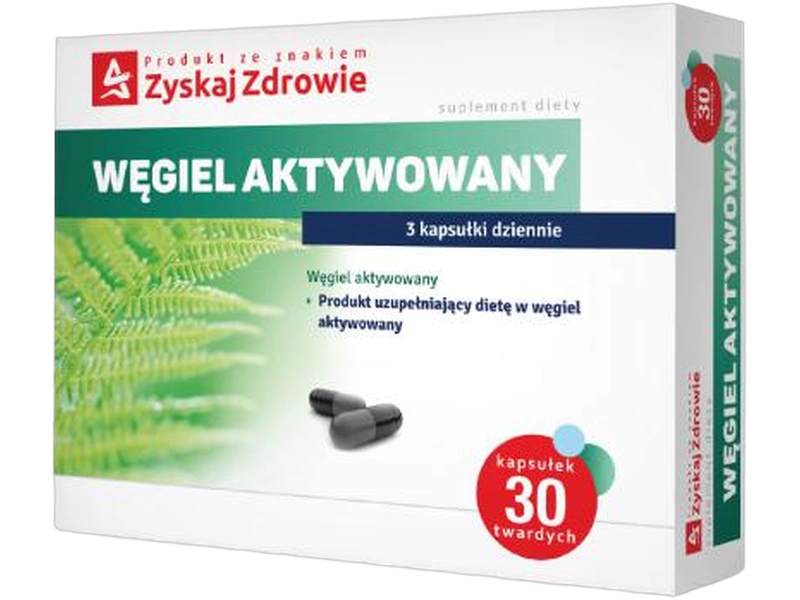 Zyskaj Zdrowie Węgiel aktywowany, kapsułki twarde