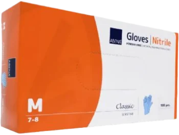 Zdjęcie produktu ABENA NITRILE Rękawiczki bezpudrowe Classic – niebieskie