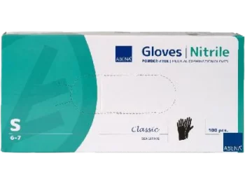 Zdjęcie produktu ABENA NITRILE Rękawiczki nitrylowe bezpudrowe Classic – czarne