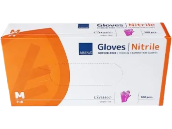 Zdjęcie produktu ABENA NITRILE Rękawiczki nitrylowe bezpudrowe – fioletowe