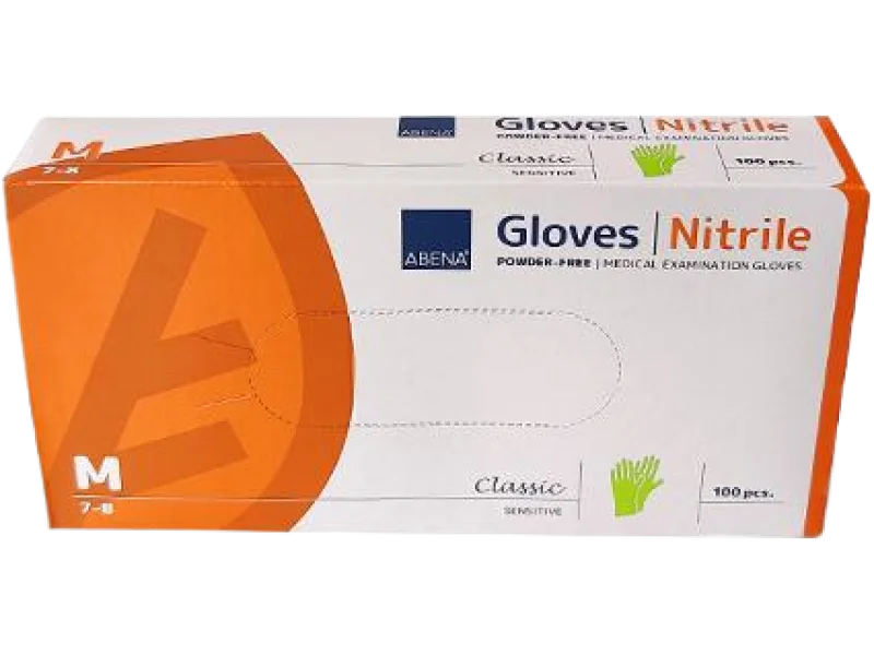 ABENA NITRILE Rękawiczki nitrylowe bezpudrowe – zielone