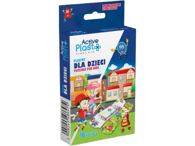 Active Plast First Aid Plastry dla dzieci hipoalergiczne