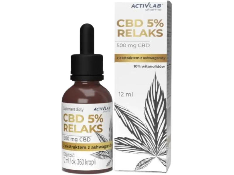 ACTIVLAB CBD 5% Relaks z ashwagandhą, krople