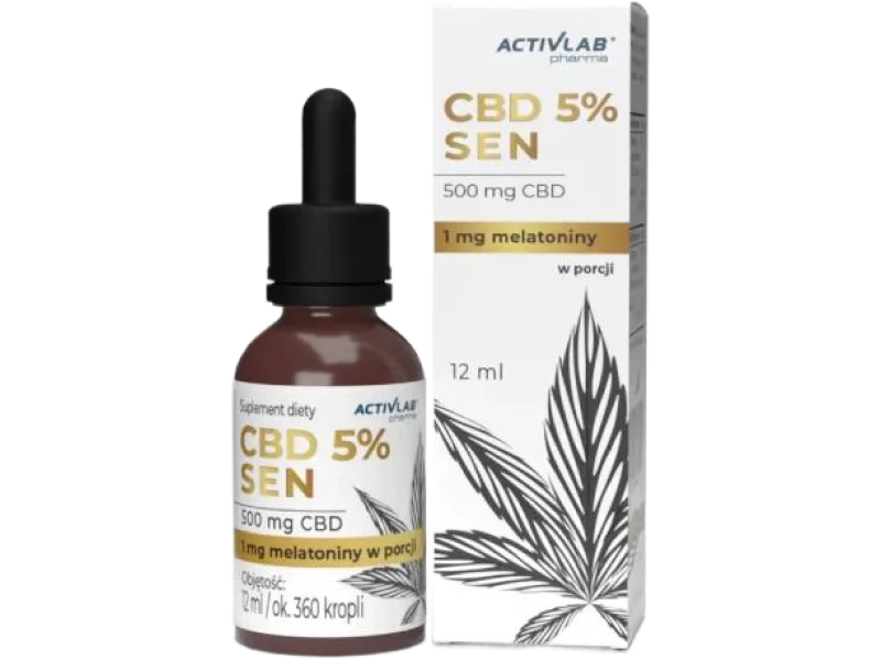 ACTIVLAB CBD 5% Sen z melatoniną, krople