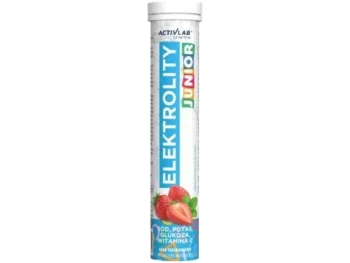Zdjęcie produktu Activlab Elektrolity Junior o smaku truskawkowym, tabletki musujące