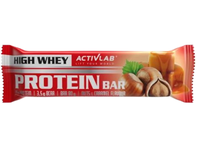 ACTIVLAB High Whey Protein Bar Baton wysokobiałkowy orzechowo-karmelowy