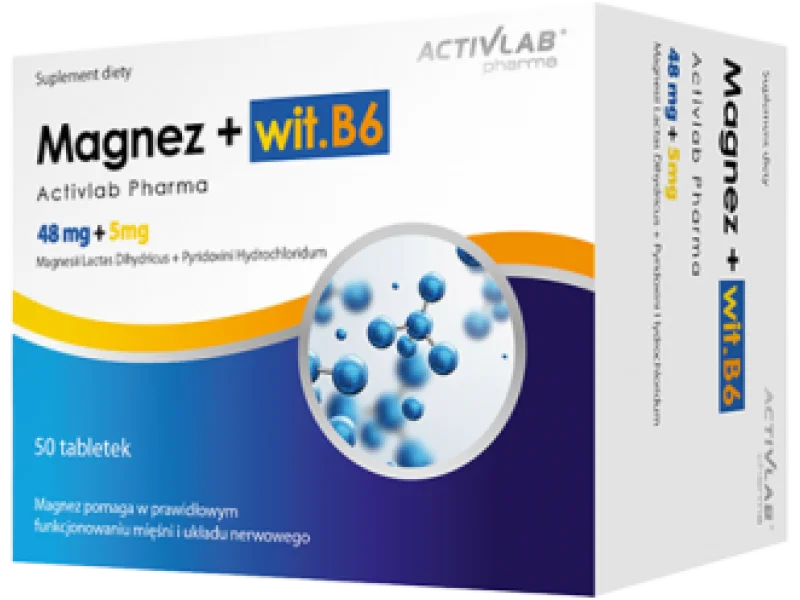 ACTIVLAB Magnez + Wit. B6, kapsułki