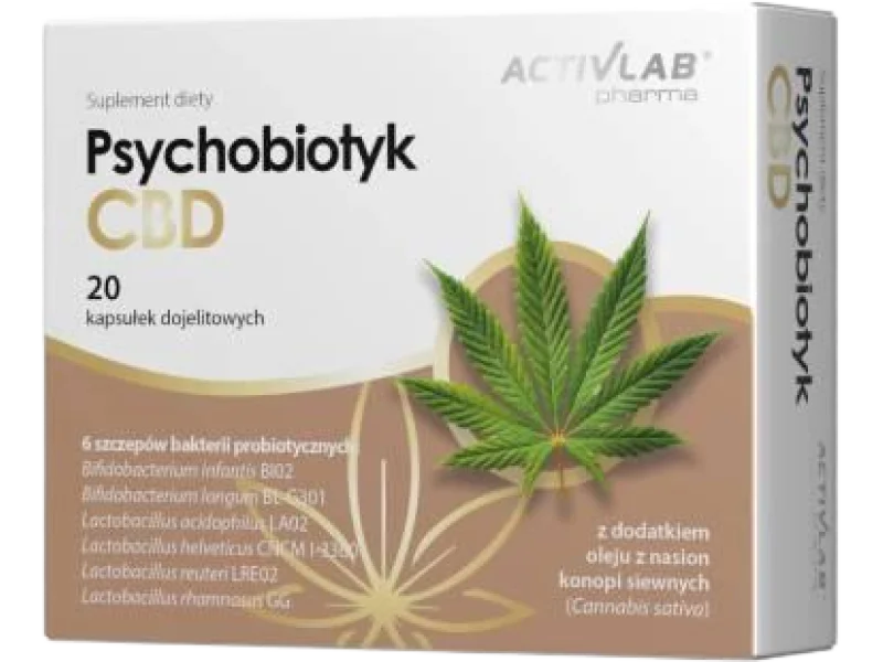 ACTIVLAB PHARMA Psychobiotyk CBD, kapsułki dojelitowe