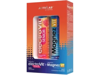 Zdjęcie produktu ACTIVLAB PHARMA Zestaw ElectroVit Senior malinowy + MagnezVIT czerwona porzeczka, tabletki musujące