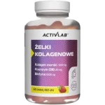 Activlab Żelki kolagenowe o smaku truskawkowym, żelki
