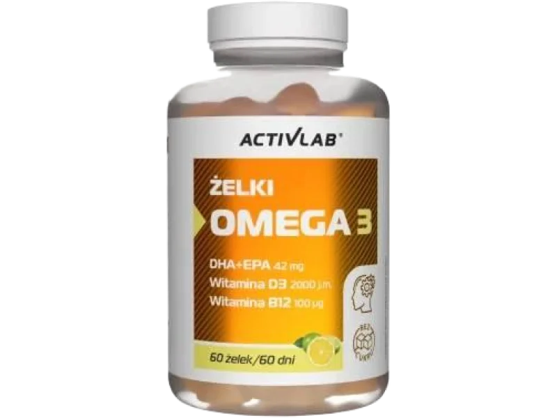Activlab Żelki Omega 3 o smaku cytrynowym, żelki