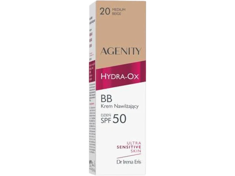 Agenity Hydra-Ox BB Krem nawilżający na dzień SPF50