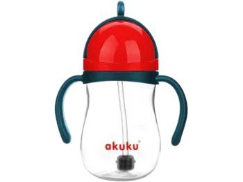 Zdjęcie produktu AKUKU Bidon ze słomką z odważnikiem blue/red A0164