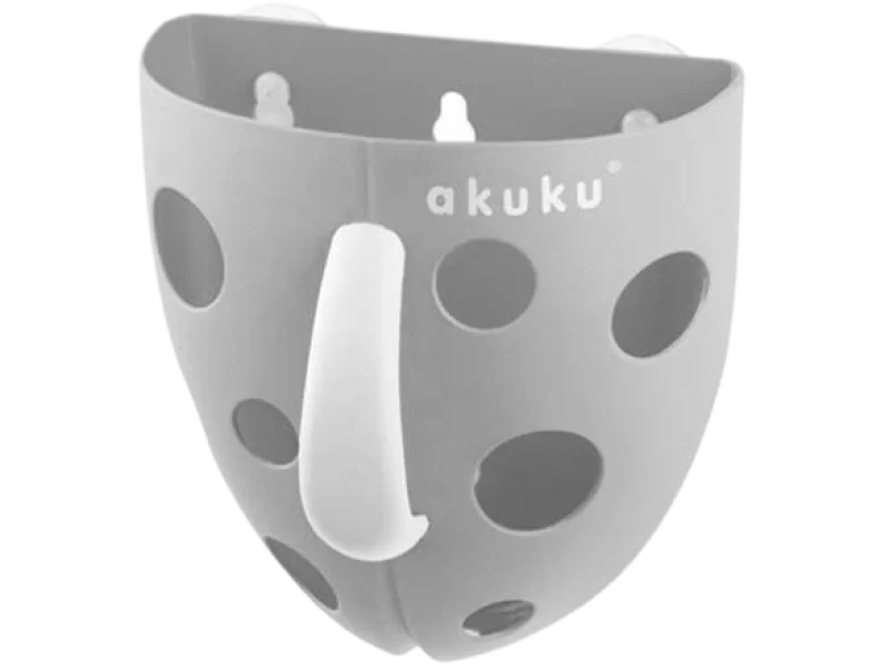 AKUKU Pojemnik na zabawki kąpielowe A0346 szary