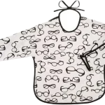 AKUKU śliniak z rękawem OKULARY