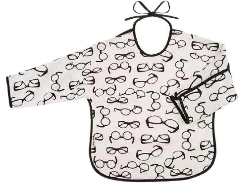 AKUKU Śliniak z rękawem OKULARY