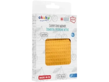 Zdjęcie produktu AKUKU Termofor z pestkami wiśni A0635 żółty