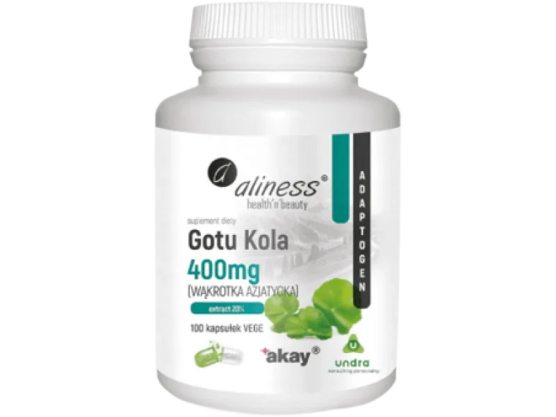 ALINESS Gotu kola Wąkrota azjatycka, kapsułki, 400 mg