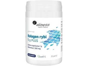 Zdjęcie produktu ALINESS Kolagen rybi 5g PLUS siarka OptiMSM z witaminą C, proszek