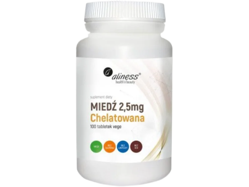 ALINESS Miedź chelatowana, tabletki, 2,5 mg
